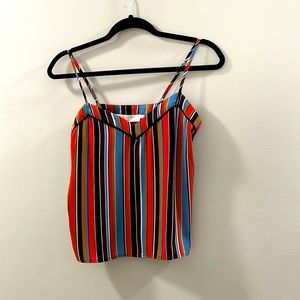 ASTR The Label Striped Light Weight Cami XS